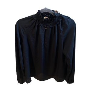 Black long sleeve dress shirt